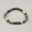 Braccialetto elastico con pietre dure color turchese africano